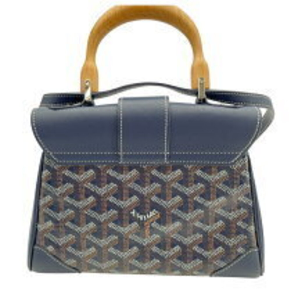 Goyard Saigon Blue Coated Canvas Navy Bag Shoulder